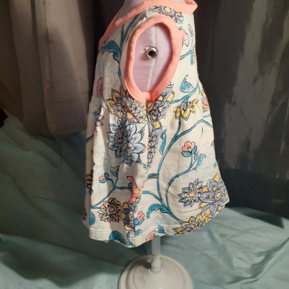 NWOT Tea Cream w/ Flowers Wrap Around Dress - Picture 2 of 5